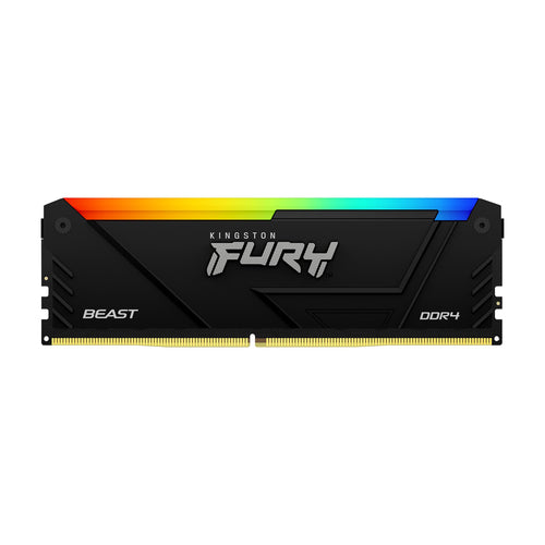 Kingston Technology FURY 16GB 3200MT/s DDR4 CL16 DIMM (Kit of 2) Beast RGB Kingston Technology FURY 16GB 3200MT/s DDR4 CL16 DIMM (Kit of 2) Beast RGB